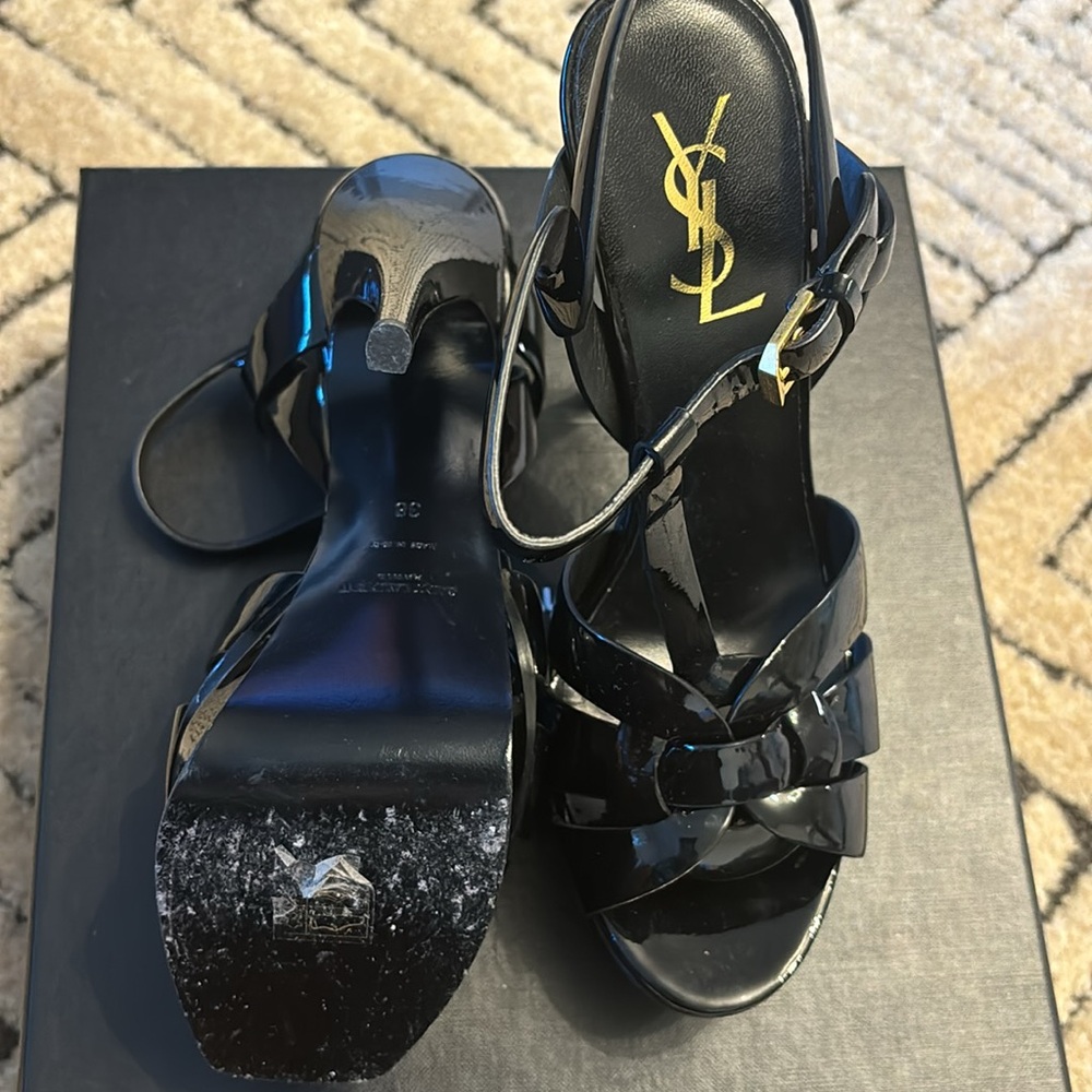 Vitello Vernice Soft Nero (Tribute Co 105 Sandals) - Picture 2 of 4